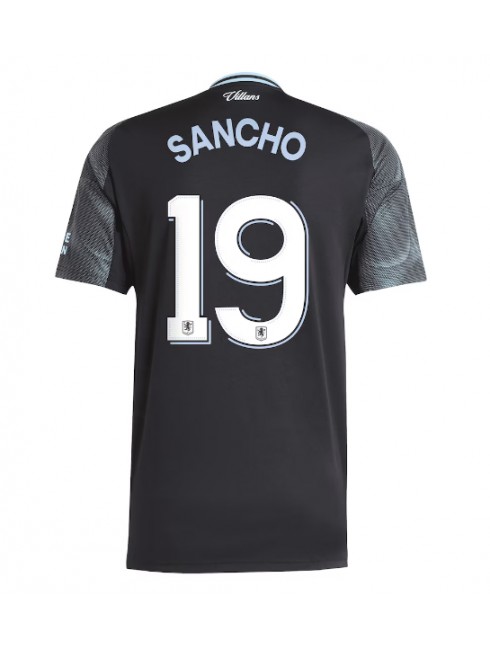 Moški Nogometna dresi replika Aston Villa Jadon Sancho #19 Gostujoči 2025-26 Kratek rokav Moški Nogometna dresi replika Aston Villa Jadon Sancho #19 Gostujoči 2025-26 Kratek rokav